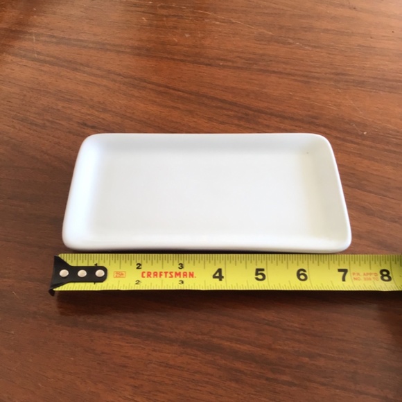 White Butter Dish with Cow Lid - Picture 2 of 4